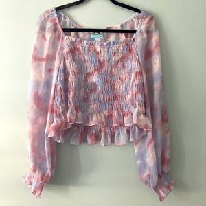 Watercolor Bodice Crop Top